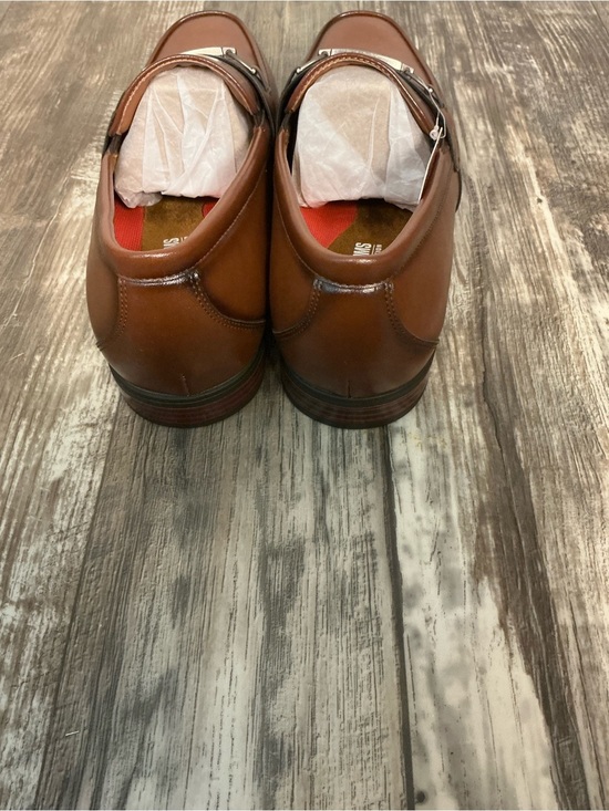 Stacy Adams Men\'s Chestnut Brown Leather Bit Loafers Size 9.5 Wide main image 13